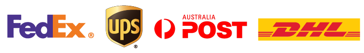 FedEx, UPS, Australia Post and DHL